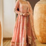 Dusty Peach Anarkali Set