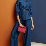 Royal Blue Chanderi Shirt & Wide-Leg Pant Co-ord Set